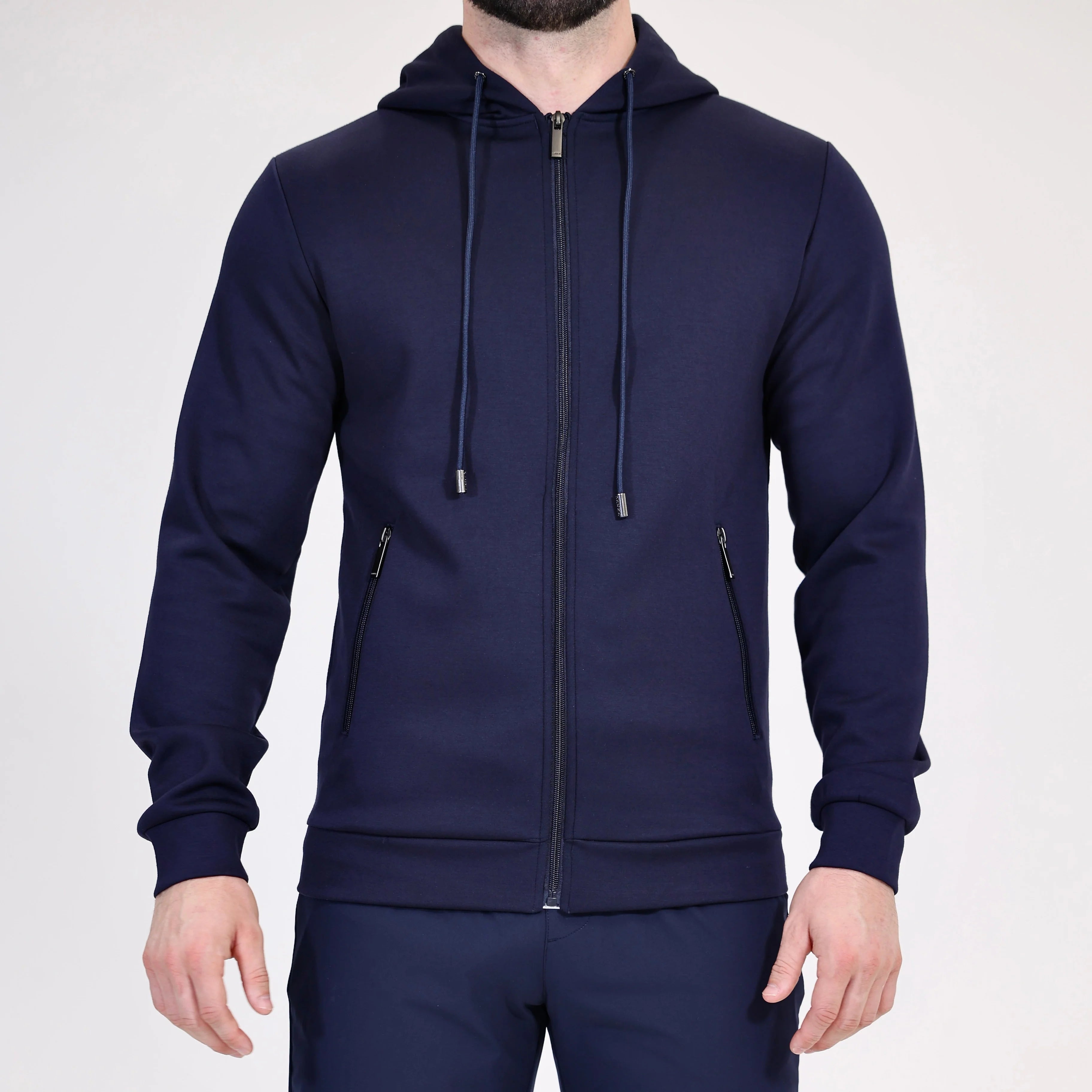 Lanka Zip Through Hoodie - Navy